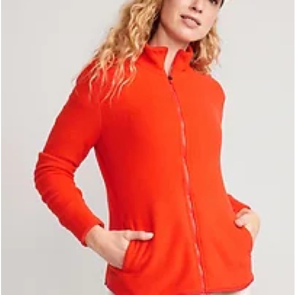 NWT  OLD NAVY Full-Zip Fleece Jacket Color: Mystic Fire - Picture 5 of 7
